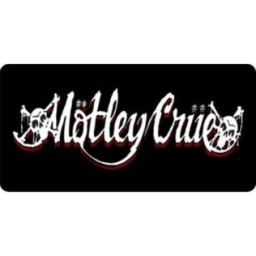 Motley Crue Photo License Plate